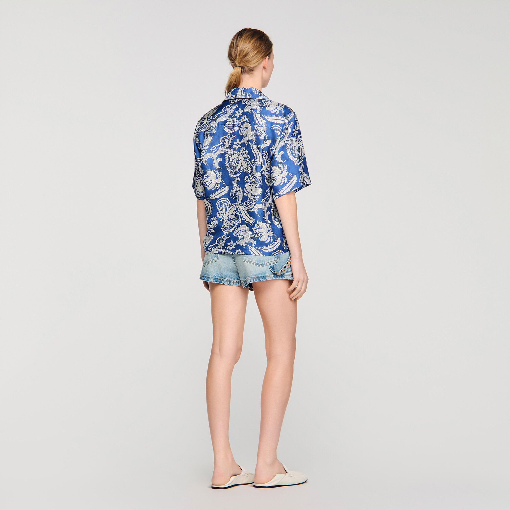 Camicia con stampa floreale