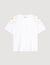 T-shirt con fiori ricamati