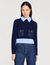 Maglione corto in lana e cashmere
