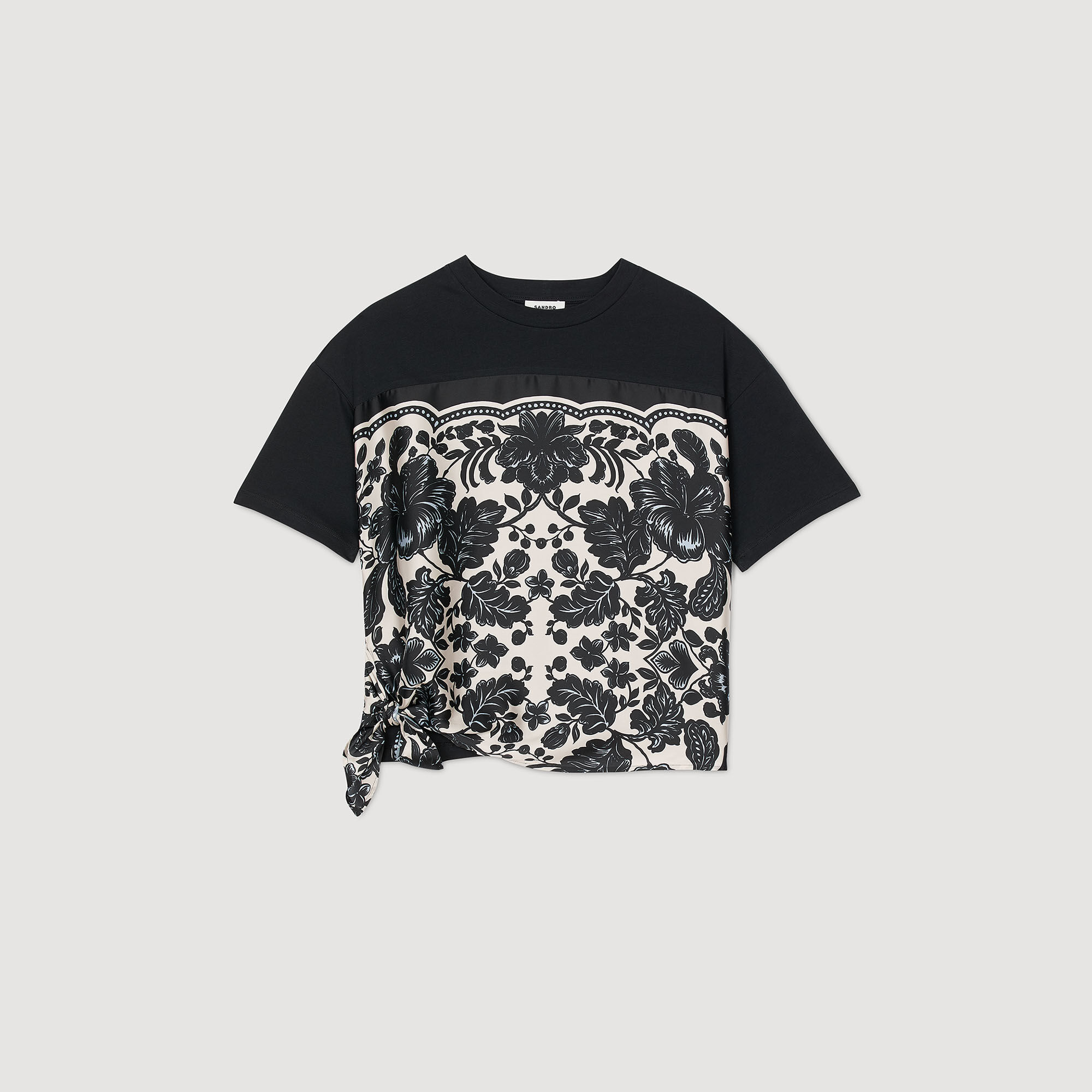 T-shirt con stampa a fiori