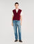 Maglione bicolor in lana e cashmere