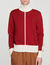 Cardigan bicolore in maglia