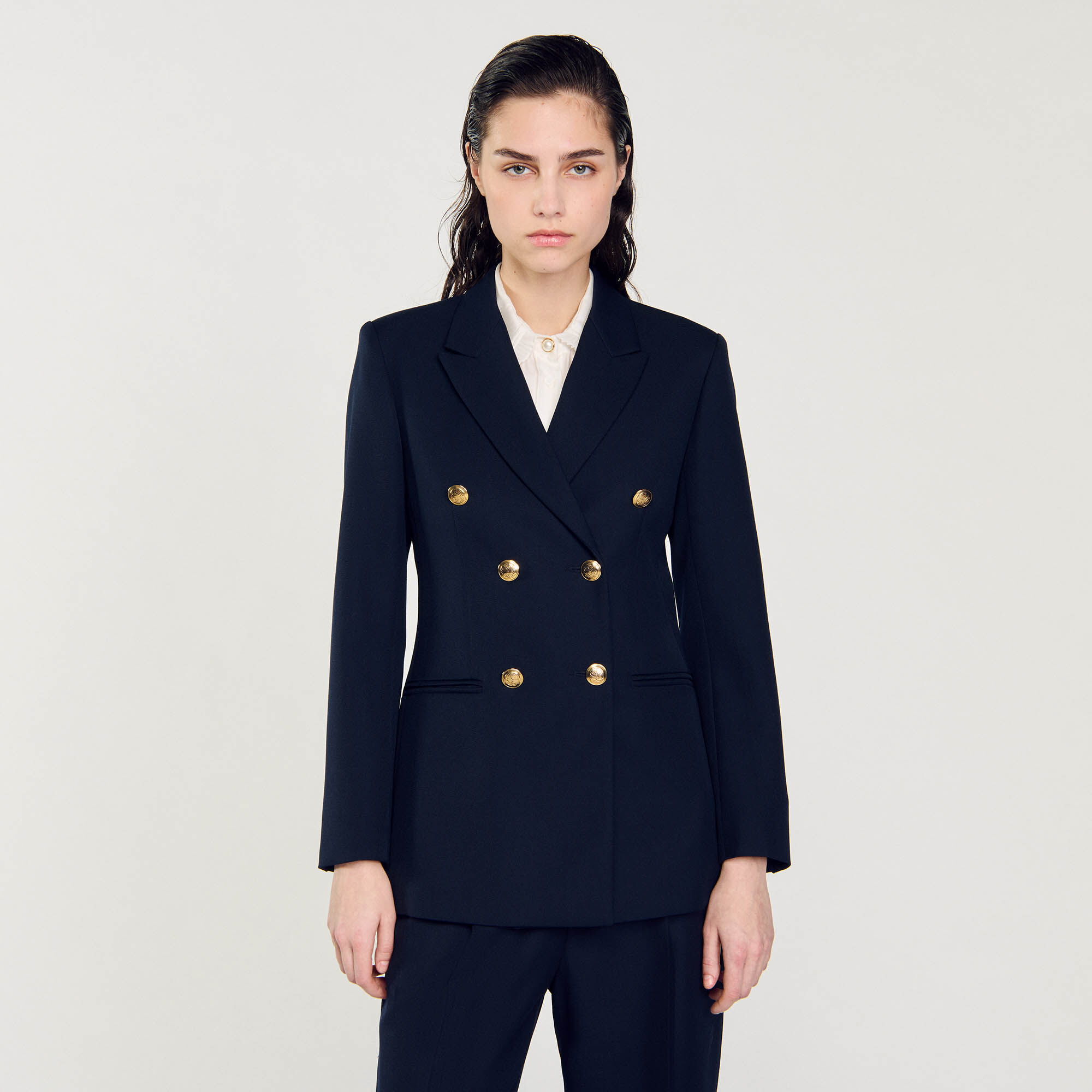 Giacca tailleur con doppia abbottonatura