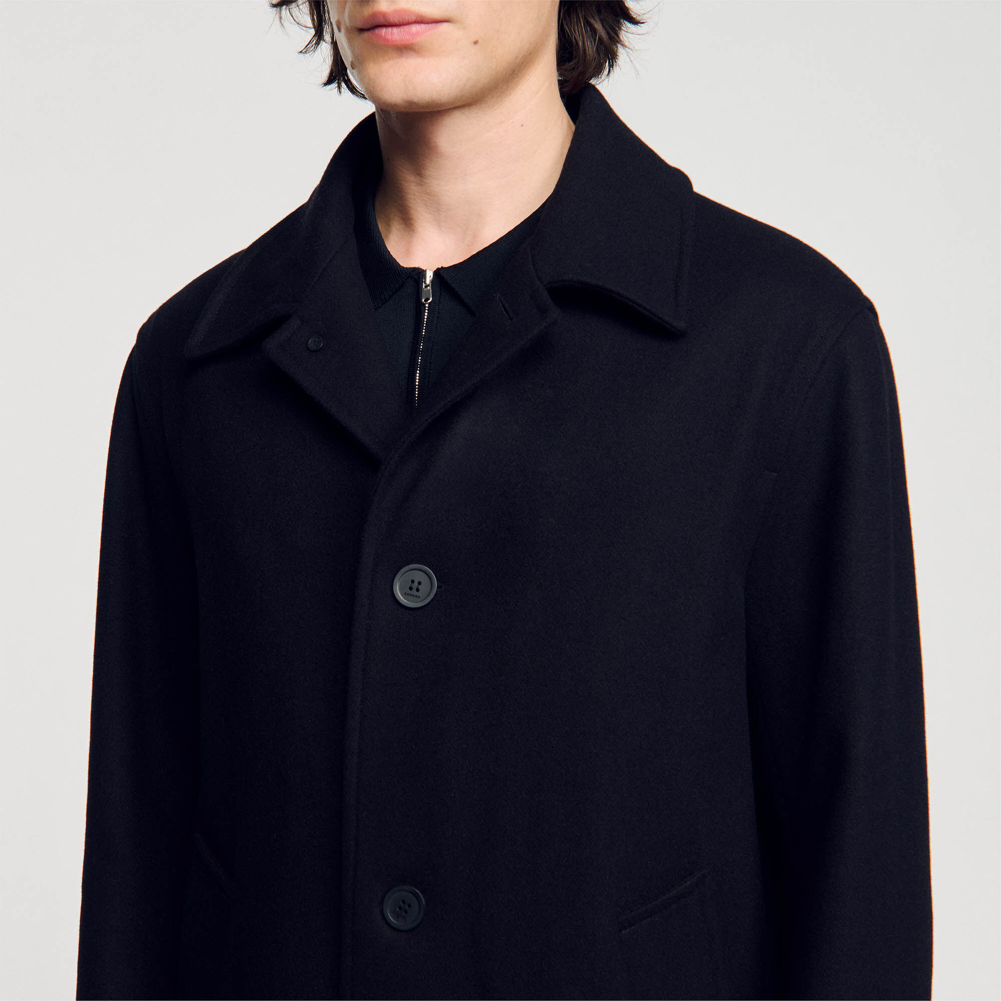 Cappotto in panno di lana