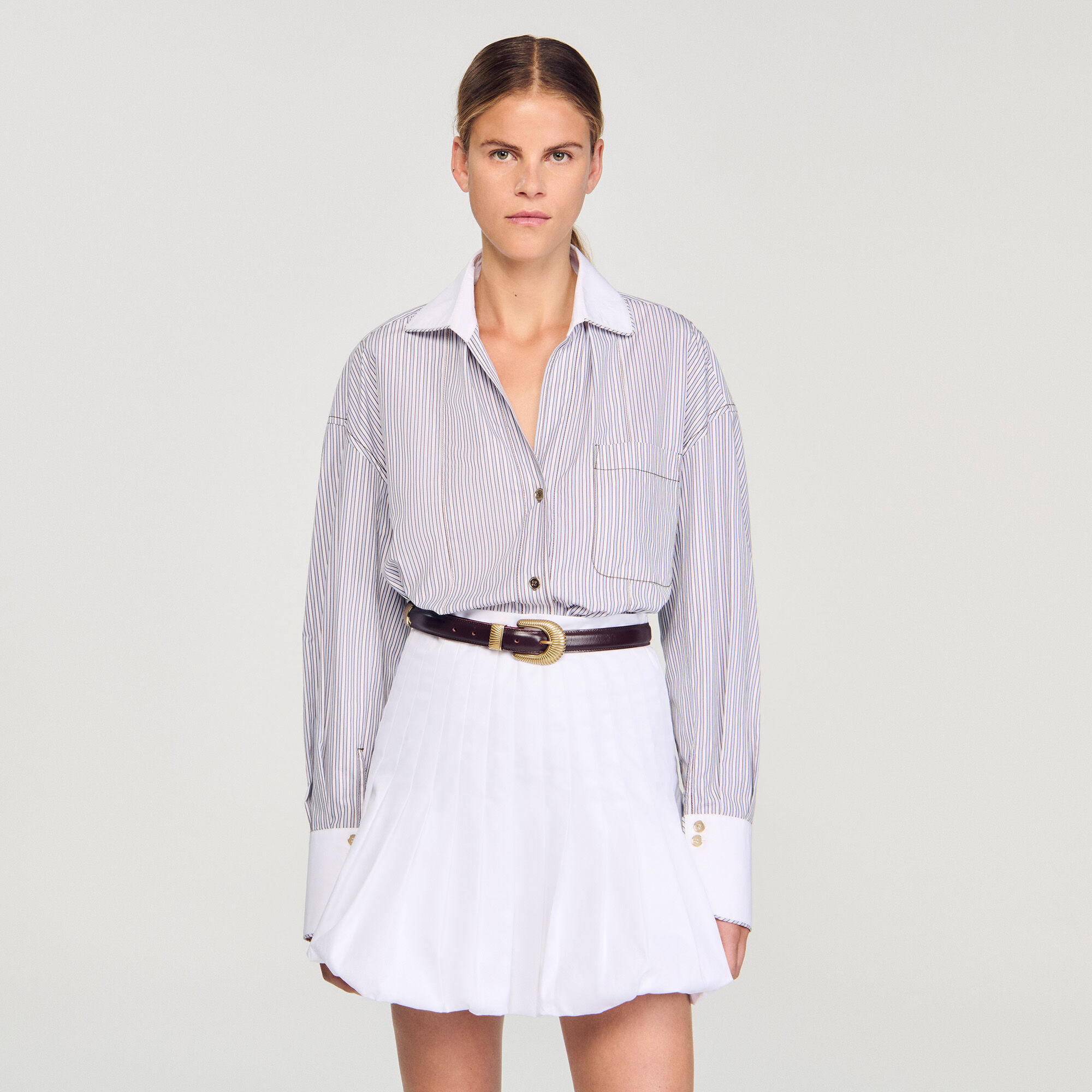 Camicia oversize a righe