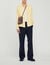 Camicia fluida con collo a pescecane