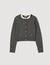 Cardigan colletto volant rimovibile