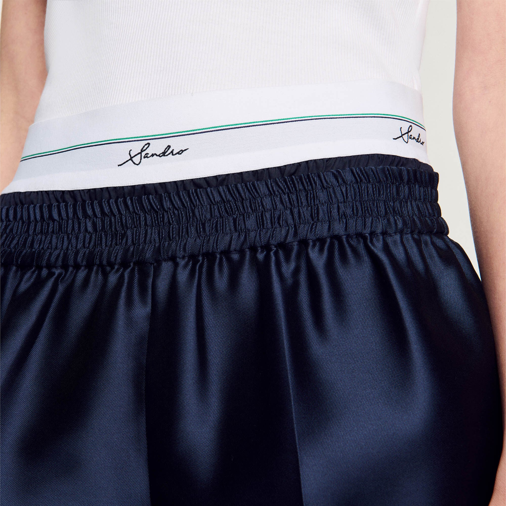 Shorts tipo 2 in 1 in raso - Donna | Sandro
