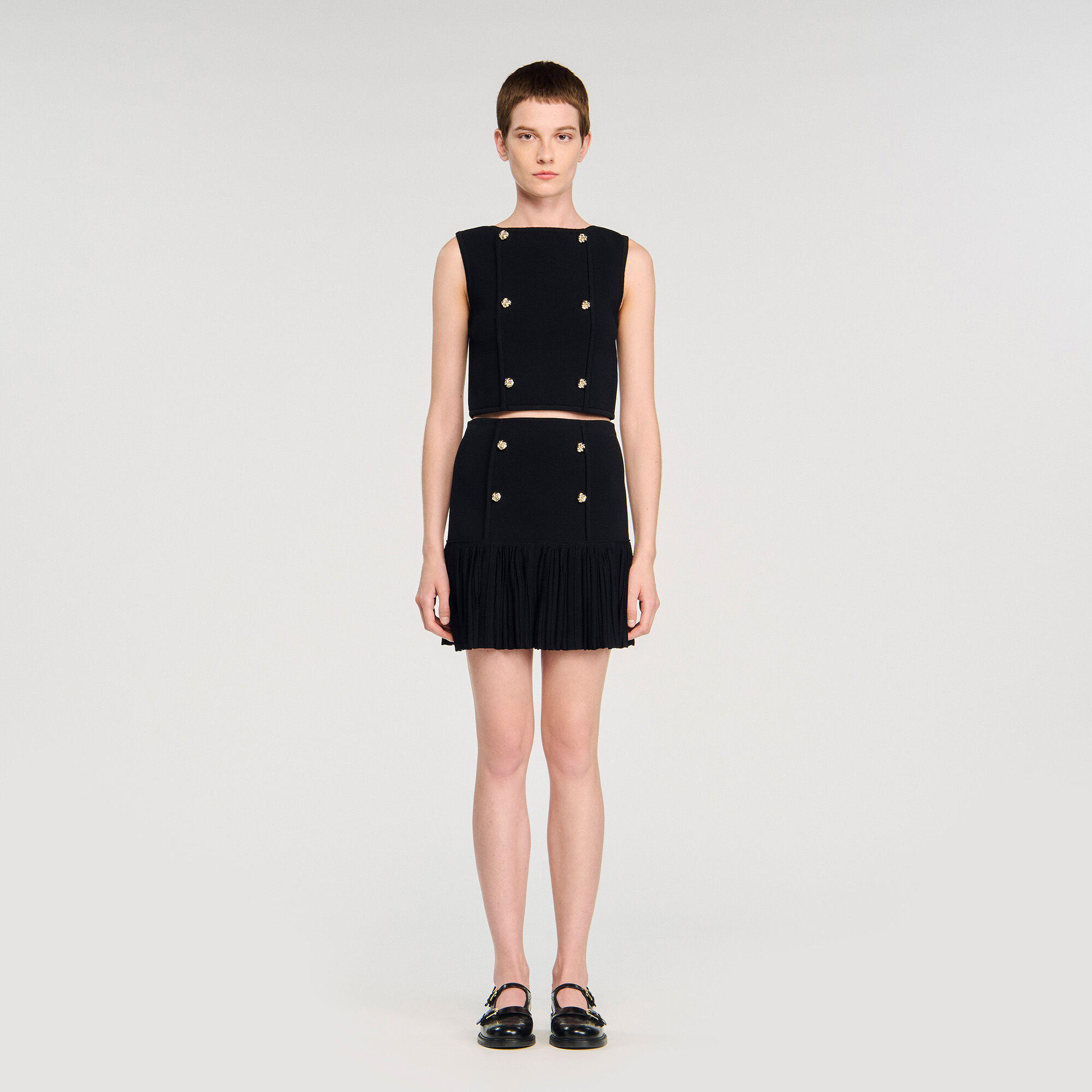 Top corto in maglia