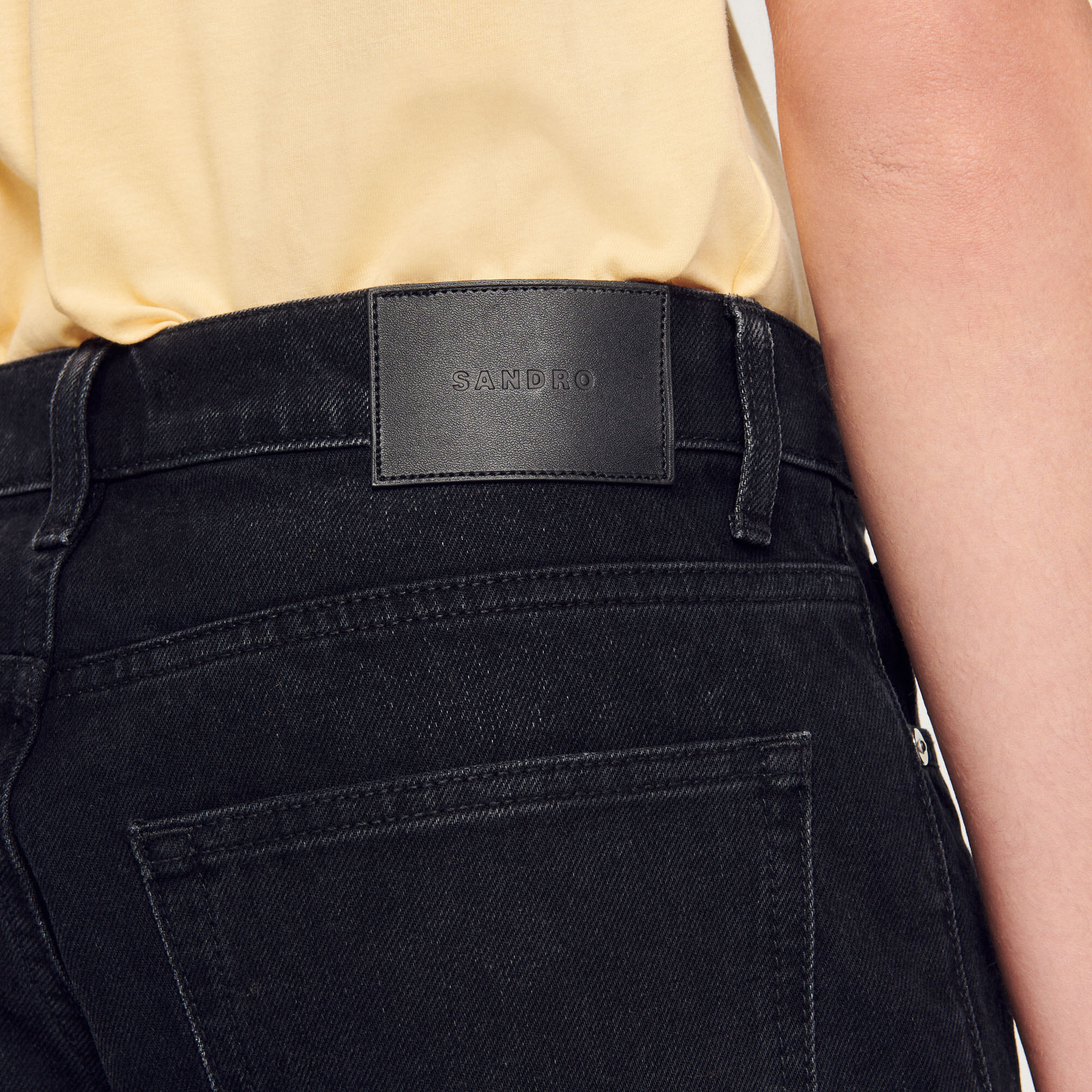 Jeans dritti in cotone biologico