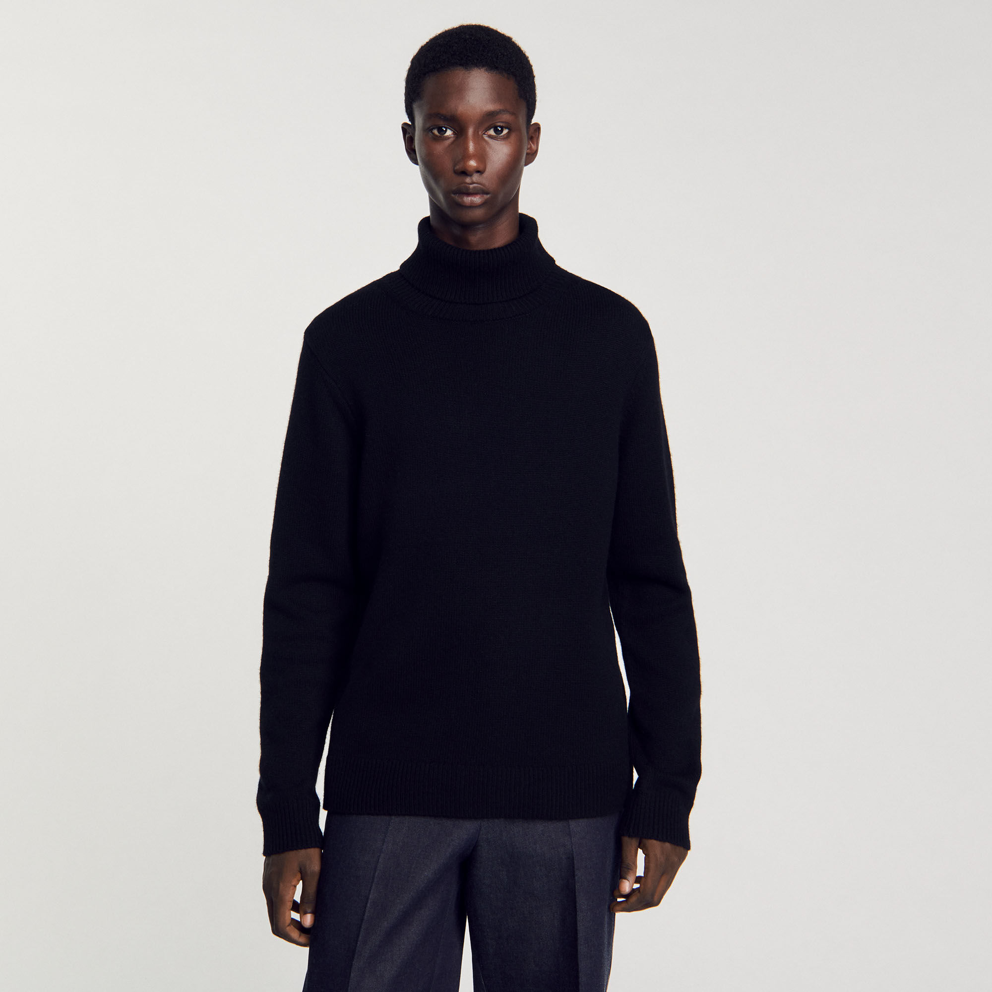 Maglione dolcevita in lana e cashmere