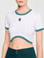 T-shirt corta bicolore
