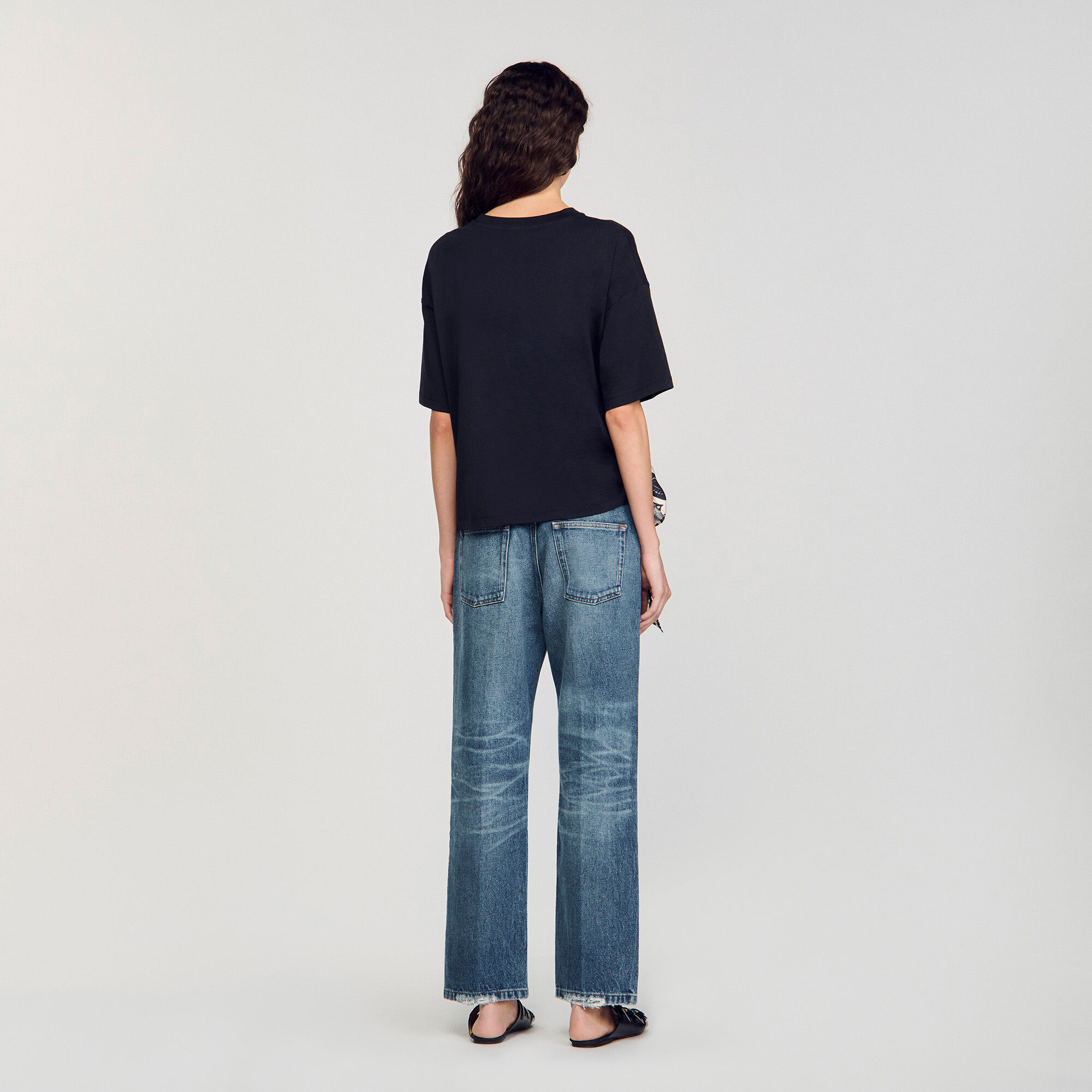 T-shirt con stampa a fiori