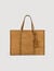 Shopping bag in crosta di pelle