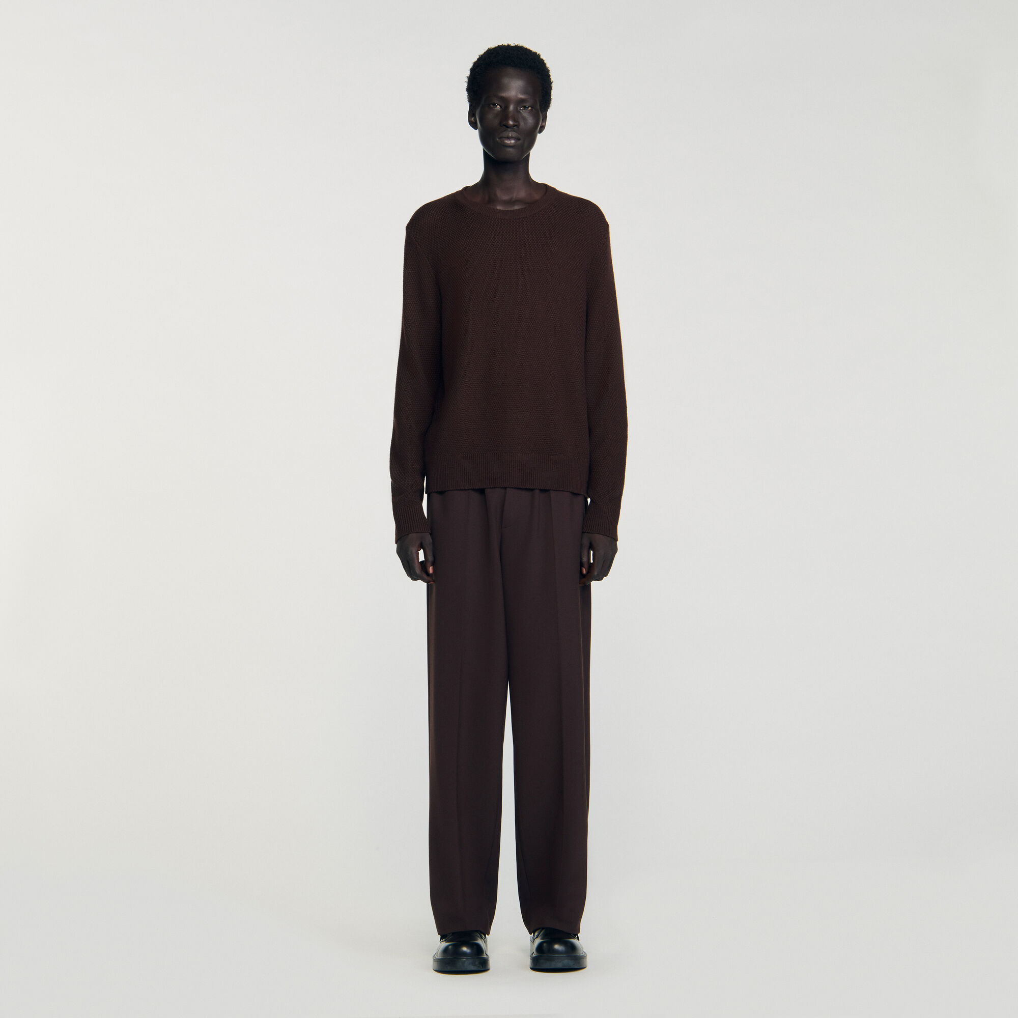 Maglione in maglia testurizzata