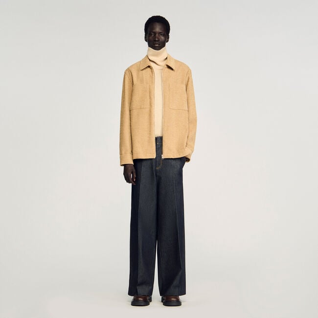 Overshirt in velluto a coste
