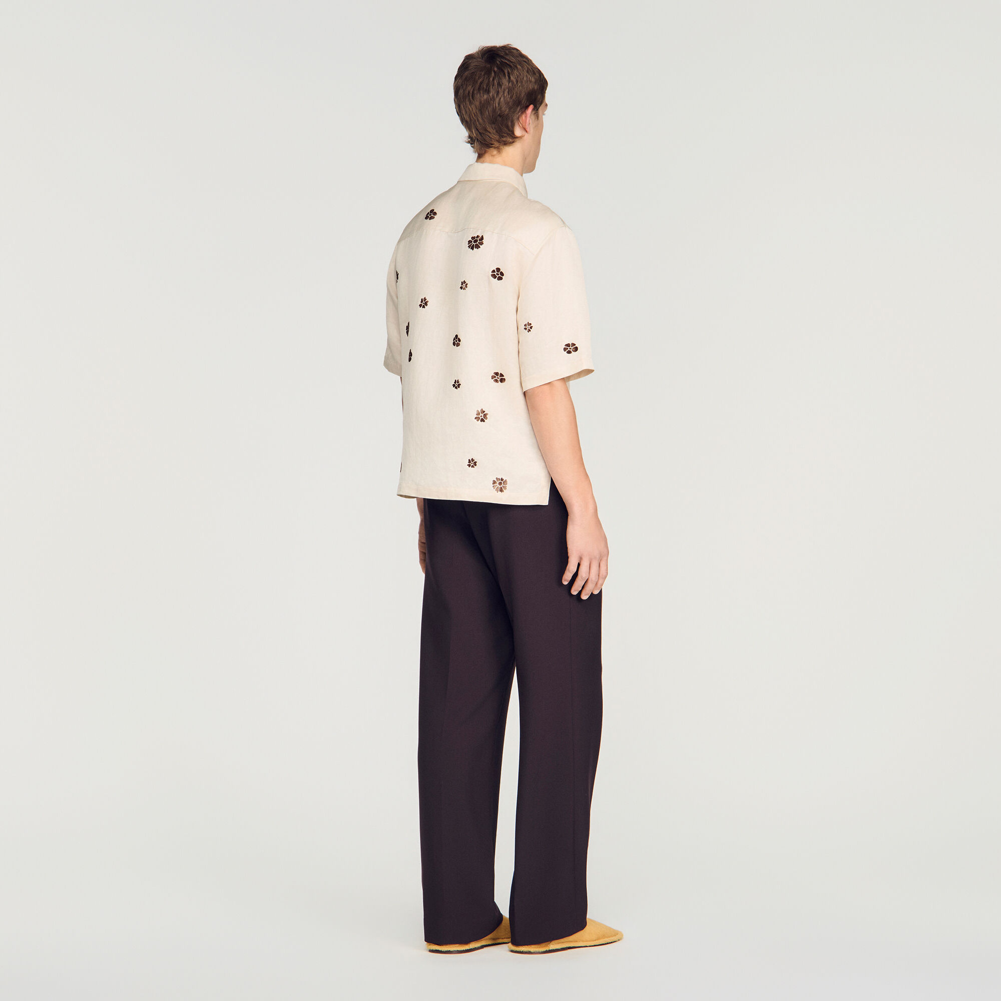 Camicia fluida con stampa a fiori