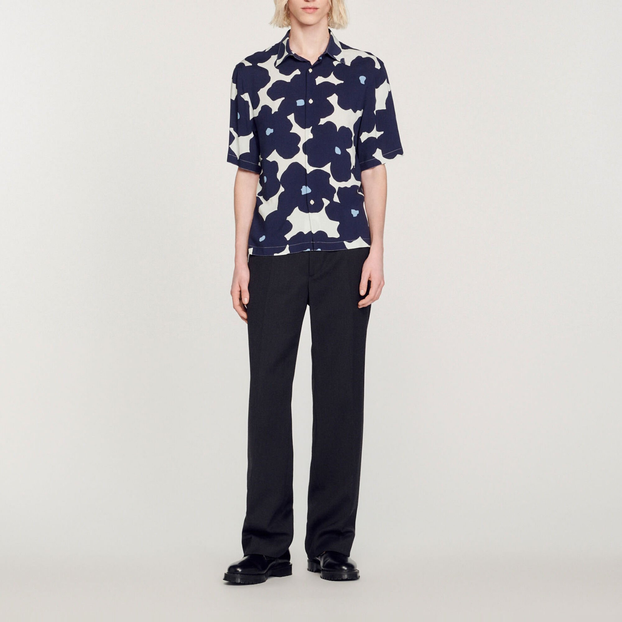 Camicia con stampa floreale