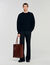 Shopping bag in pelle