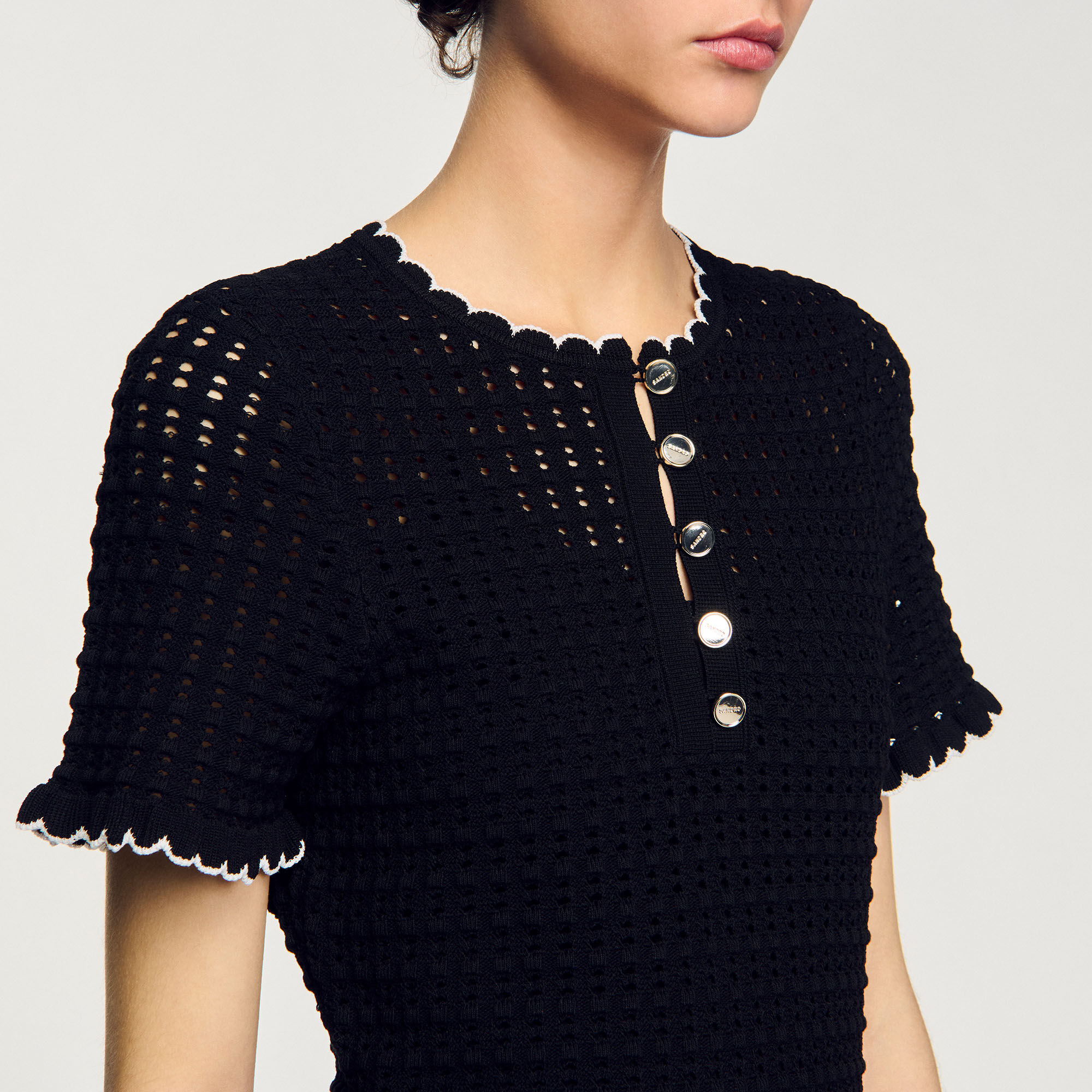 Abito corto in maglia