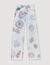 Jeans con motivi floreali