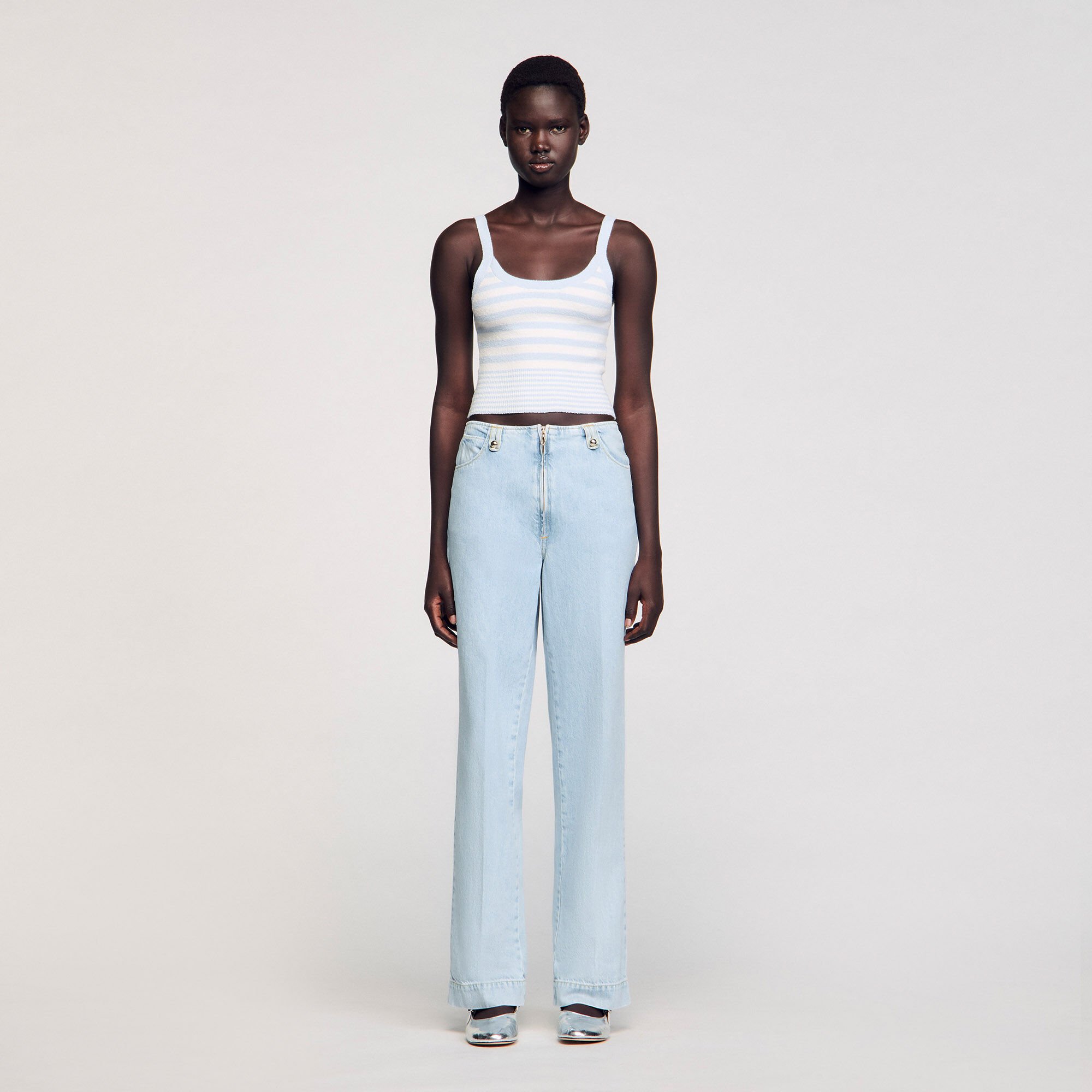 Jeans larghi délavé