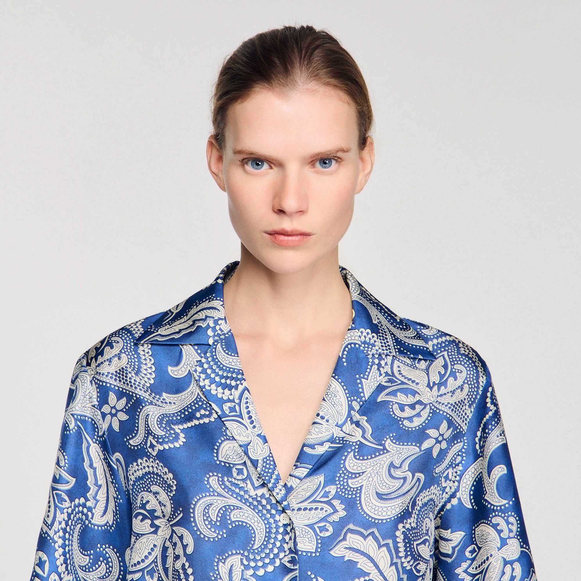 Camicia con stampa floreale