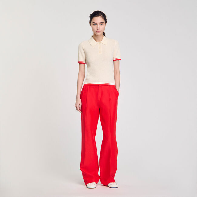 Maglione con colletto a polo