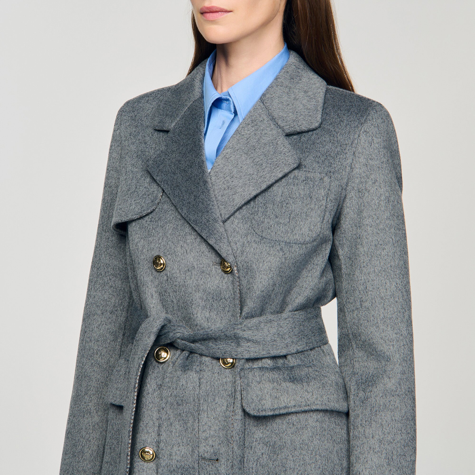 Cappotto a quadri double face