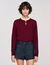 Maglione con collo arricciato