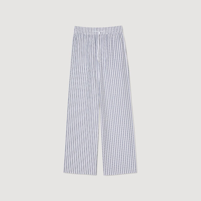 Pantaloni a righe glitterate