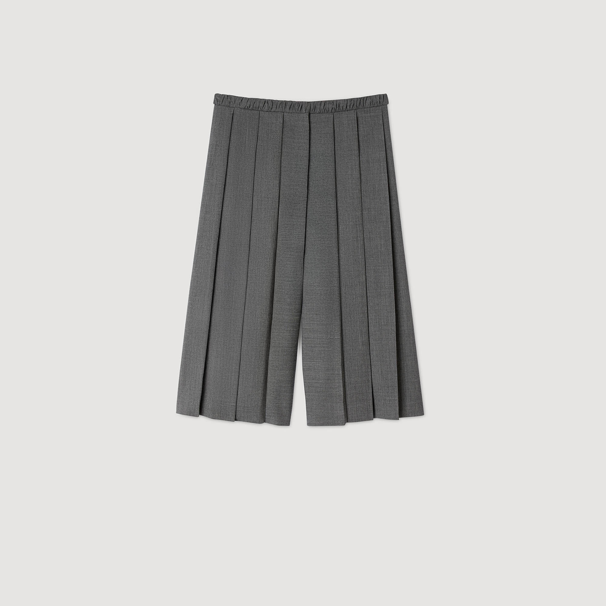 Short lungo plissettato