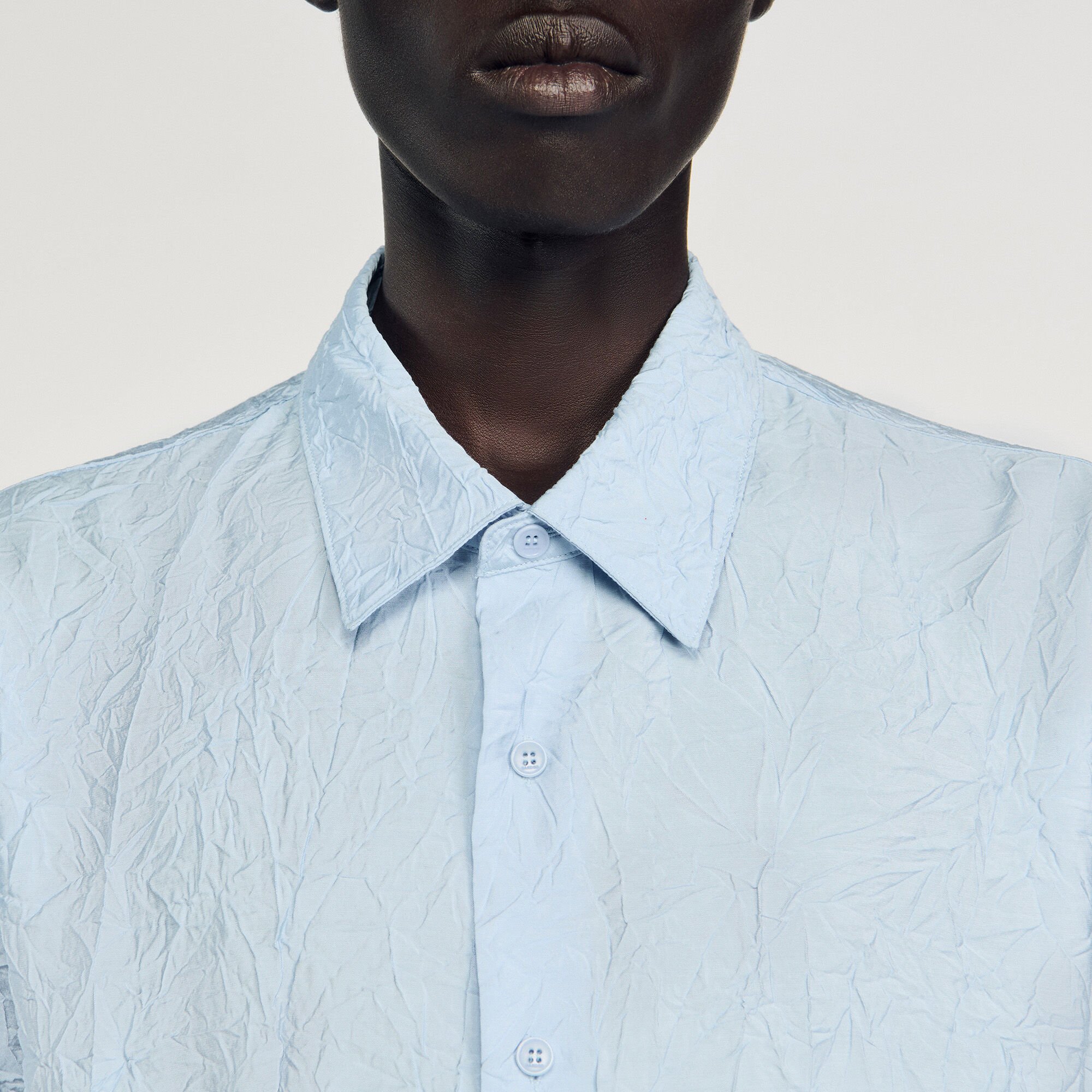 Camicia effetto stropicciato