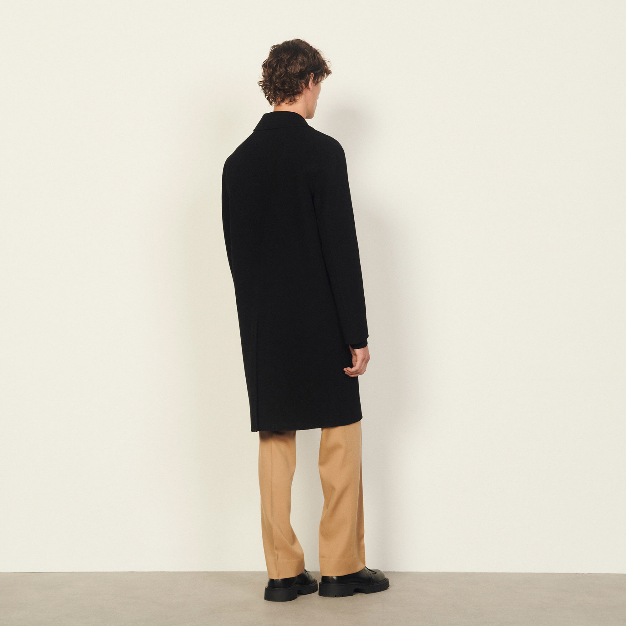 Cappotto in lana double face