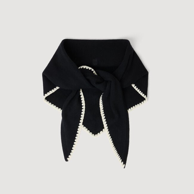 Sciarpa in lana a coste