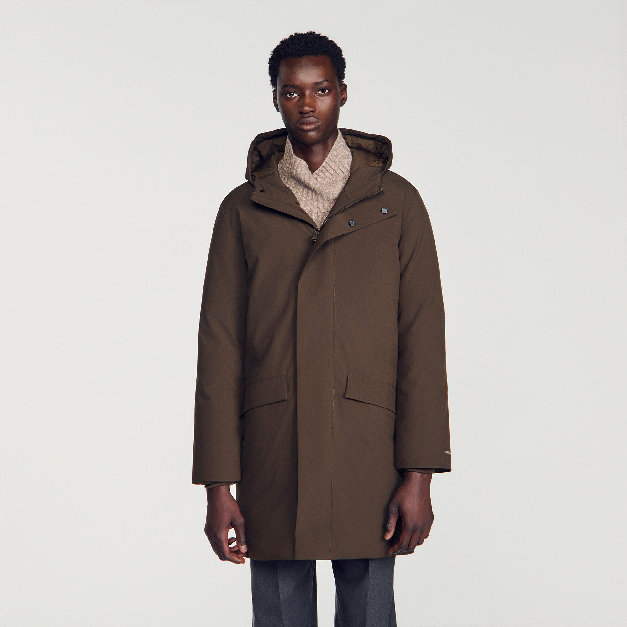 Parka con cappuccio e zip - Uomo | Sandro