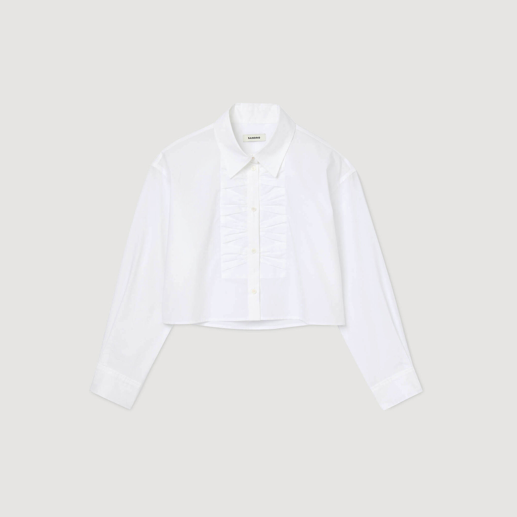 Camicia corta con dettagli nodo