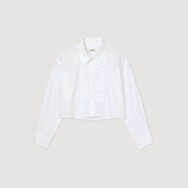 Camicia corta con dettagli nodo