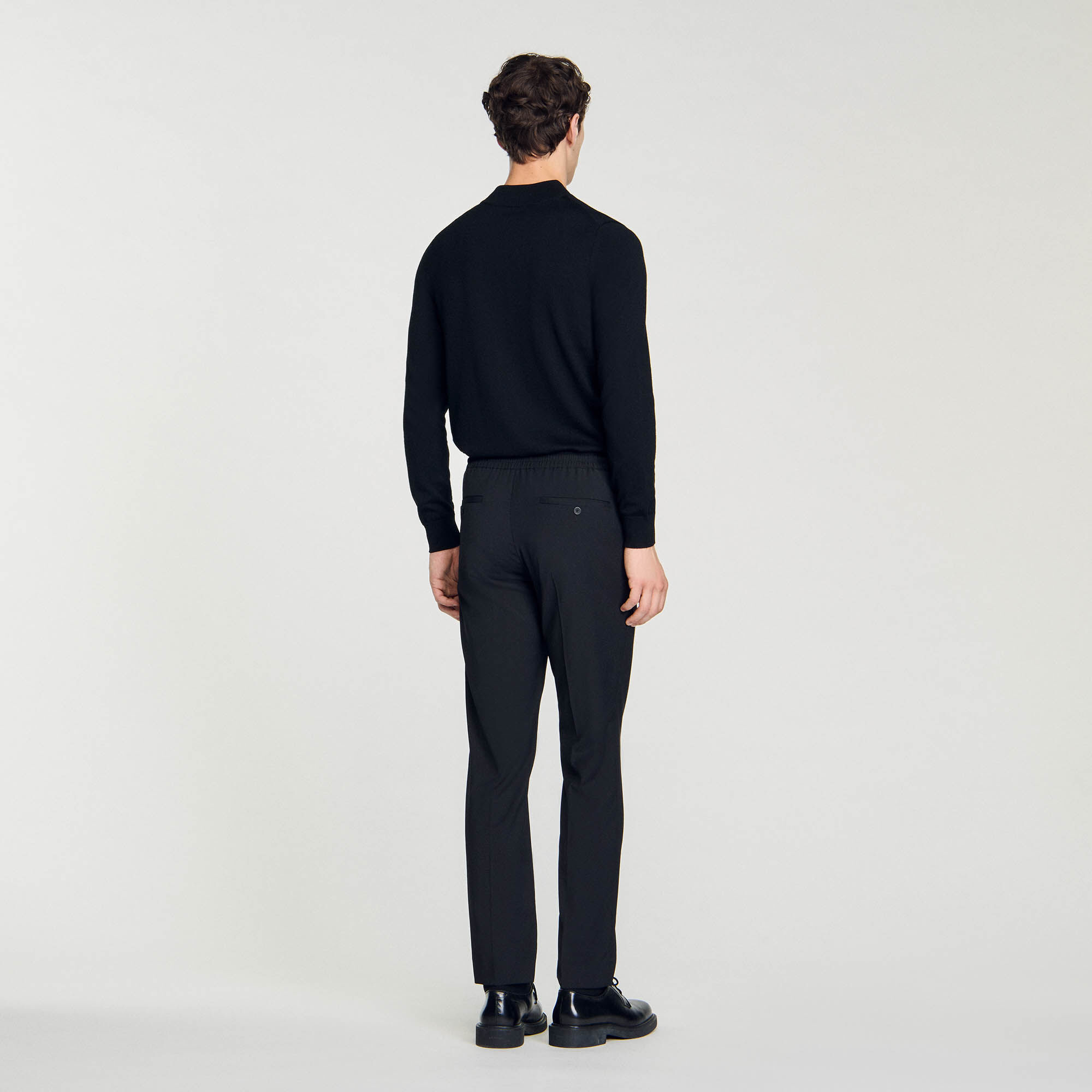Pantaloni dritti elasticizzati