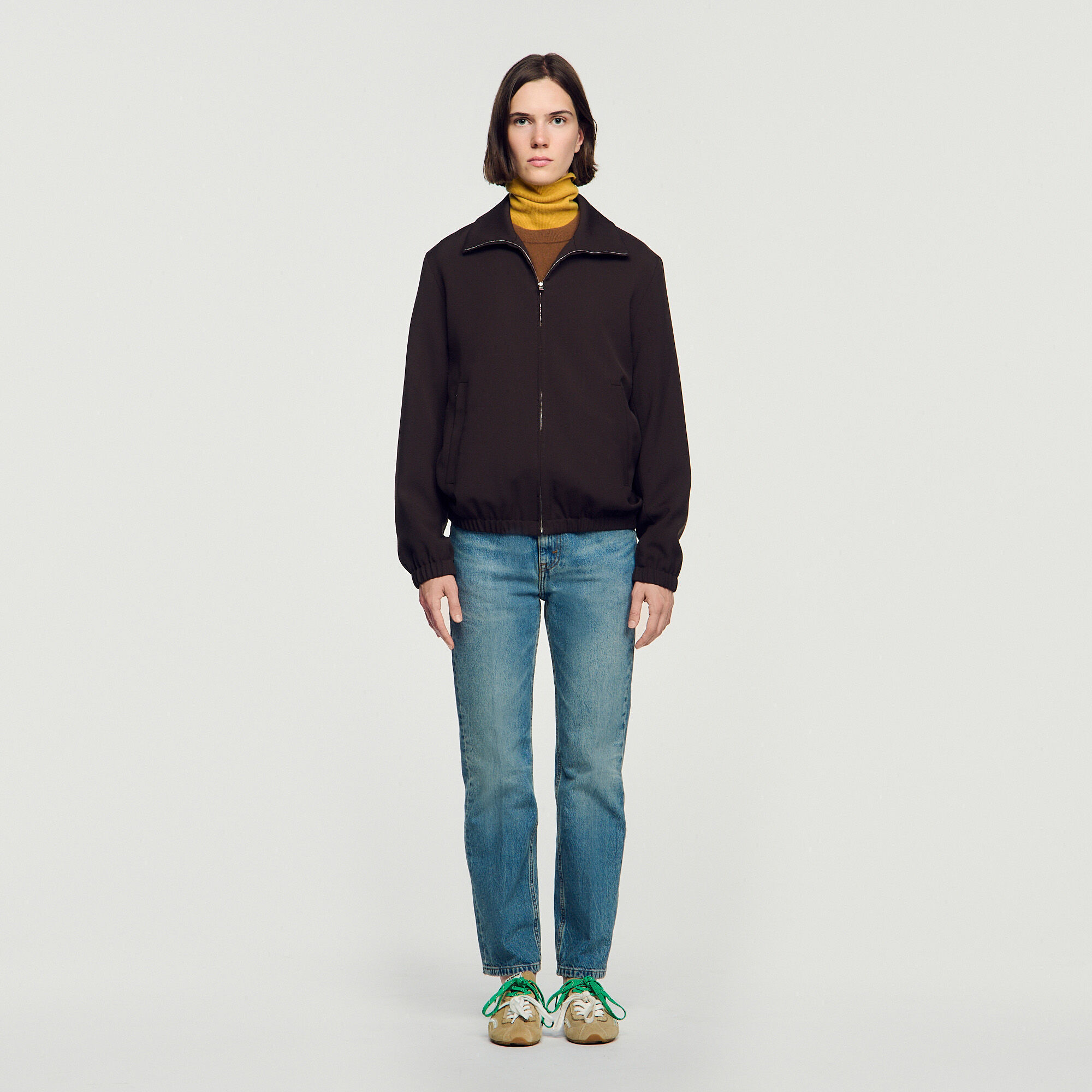 Giubbotto in lana con zip - Uomo | Sandro