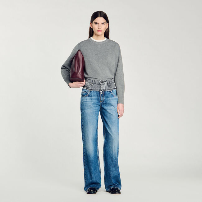 Jeans con doppia vita