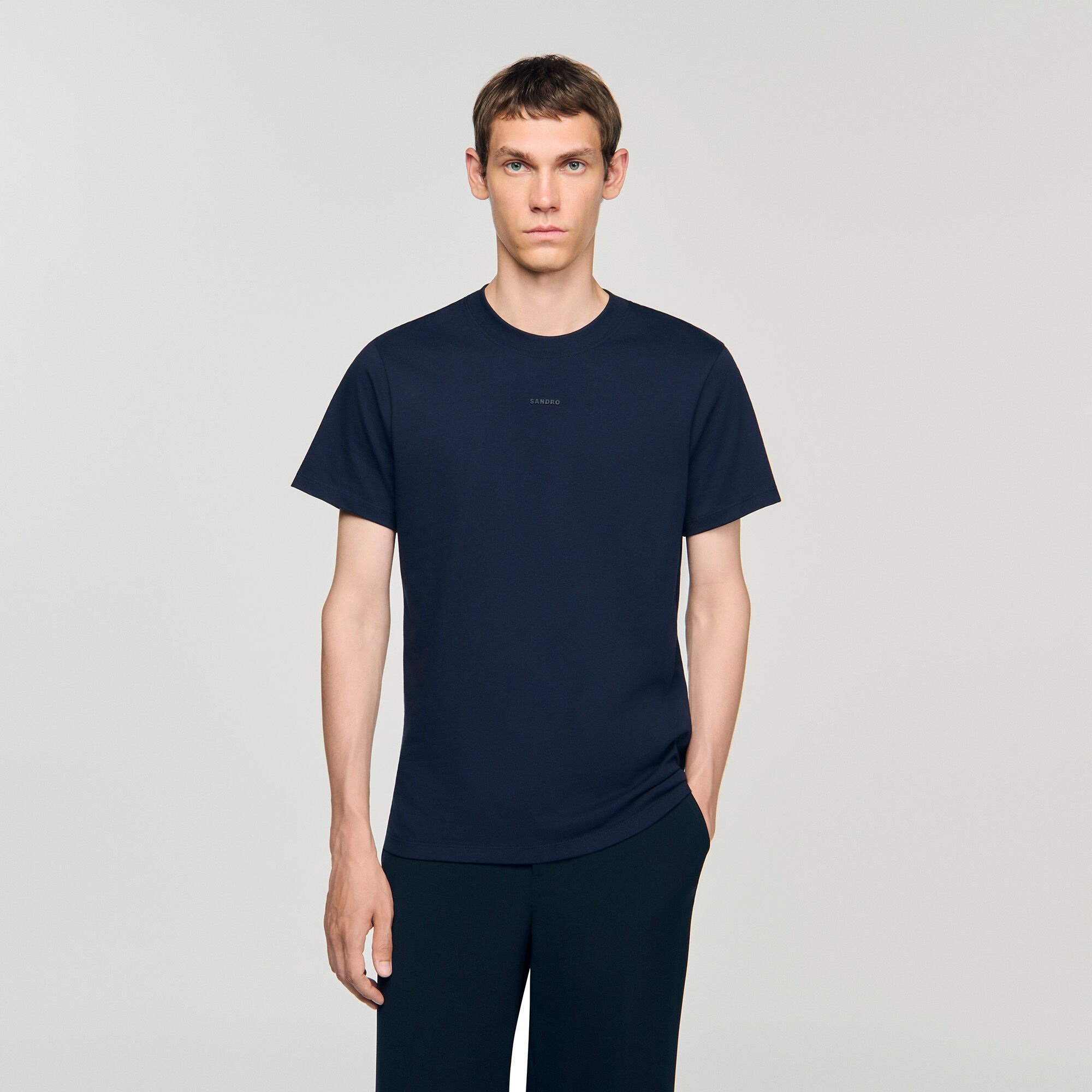 T-shirt in cotone con logo