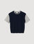 Maglione in maglia bimateriale