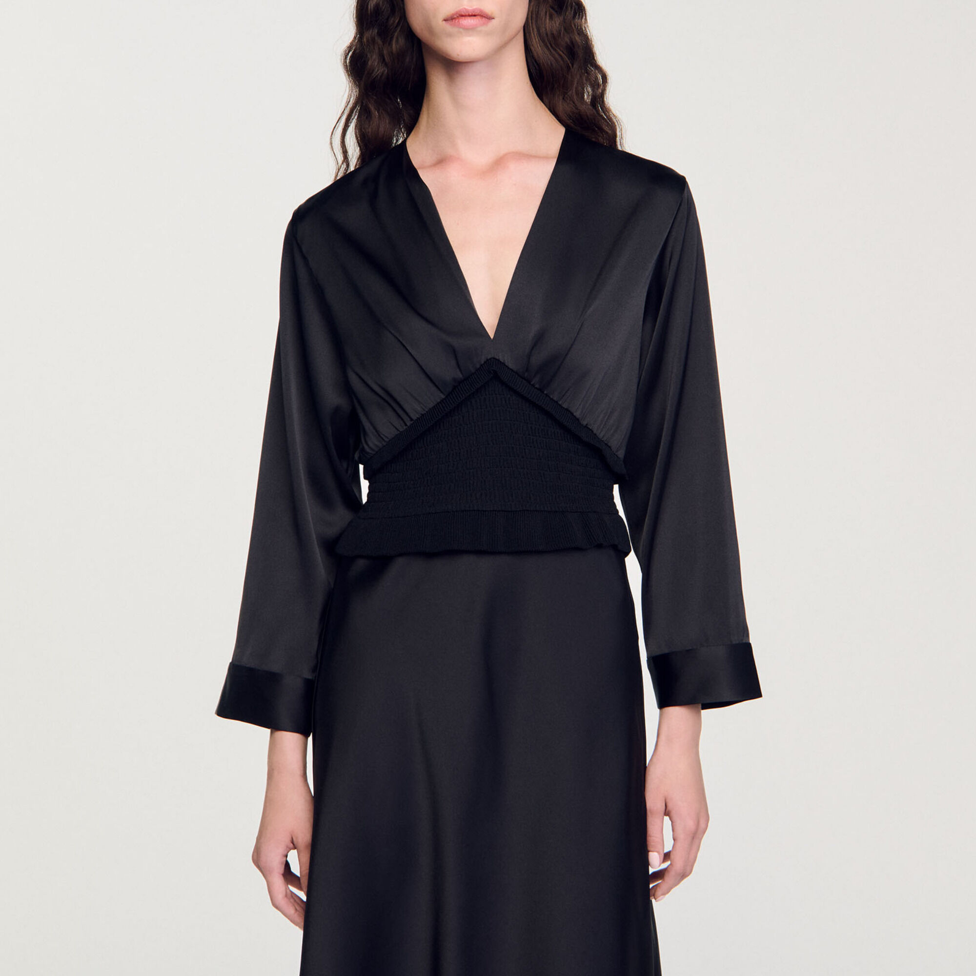 Abito lungo satinato