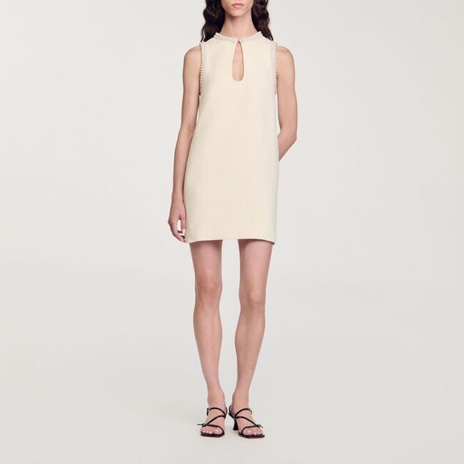 Abito corto con perline