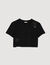 T-shirt con fiori ricamati