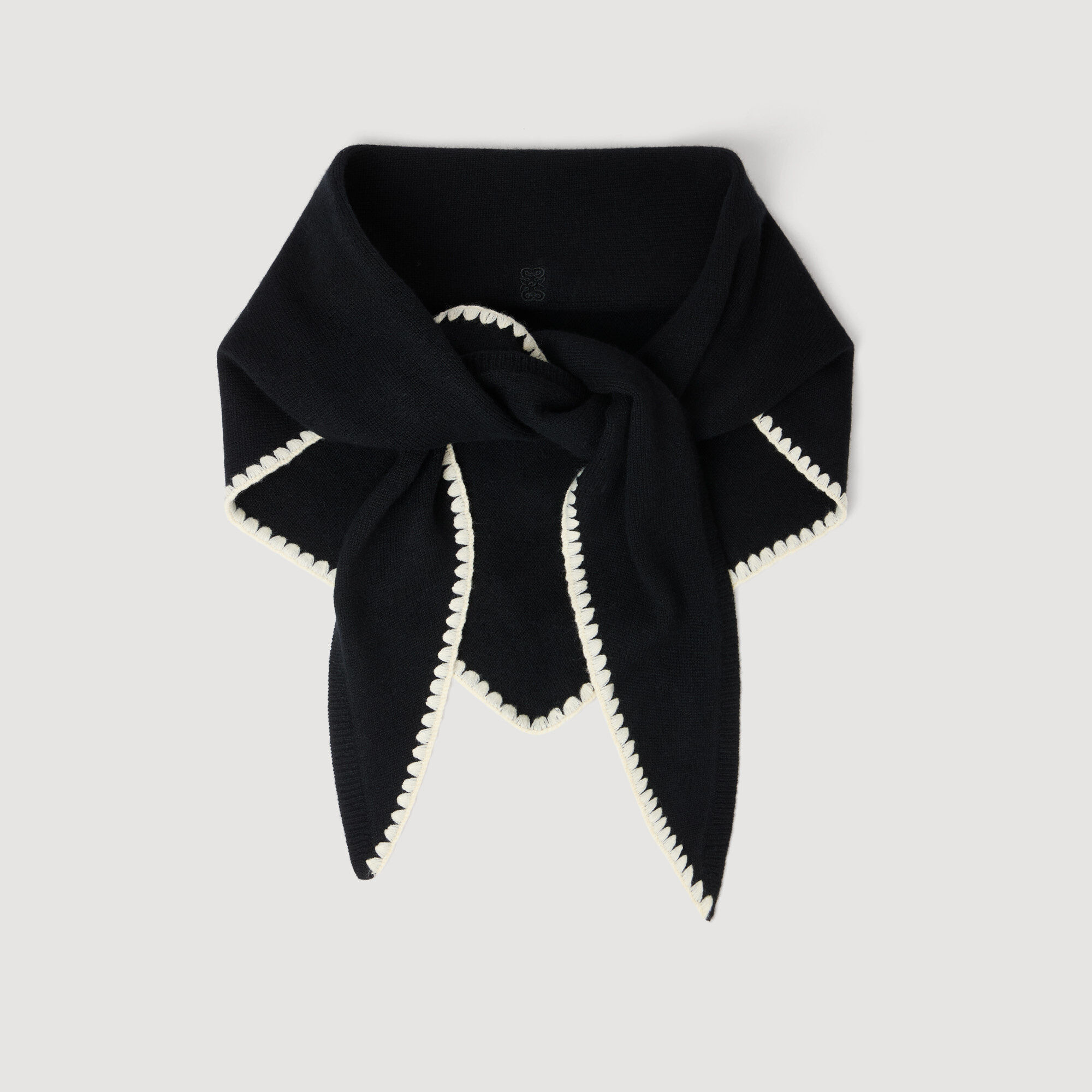 Sciarpa in lana a coste Sciarpa in lana a coste