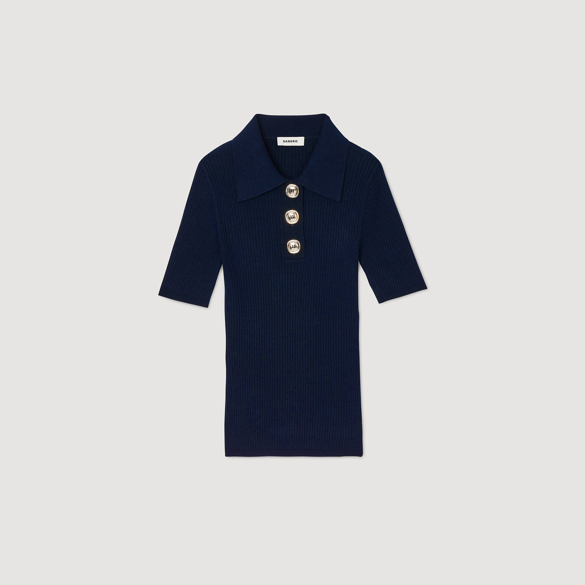 Maglione con colletto a polo