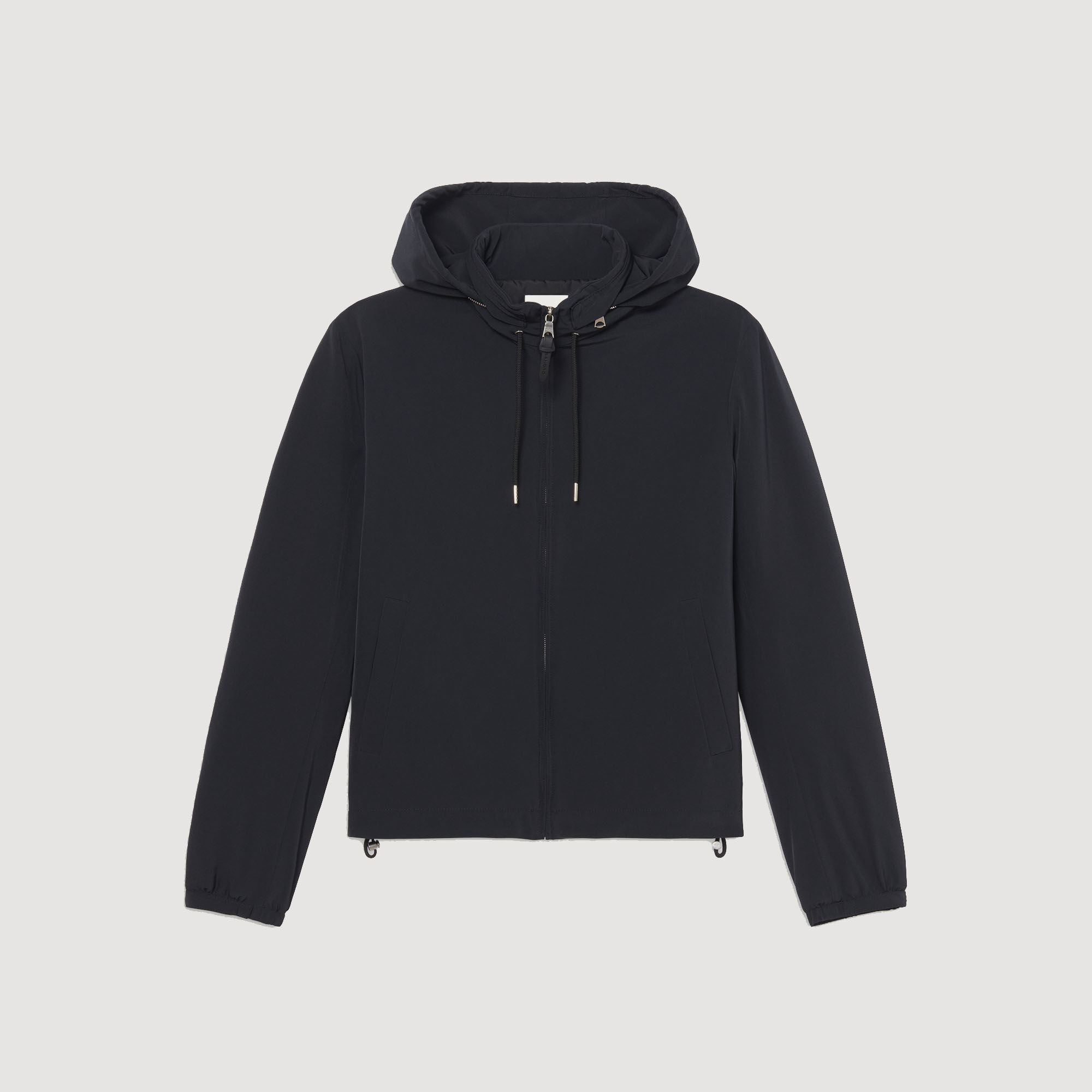 Giubbotto con zip e cappuccio