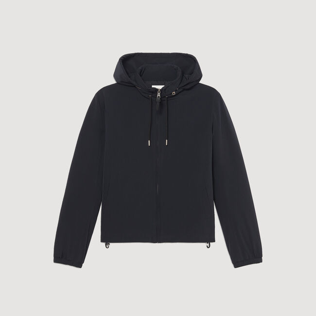 Giubbotto con zip e cappuccio